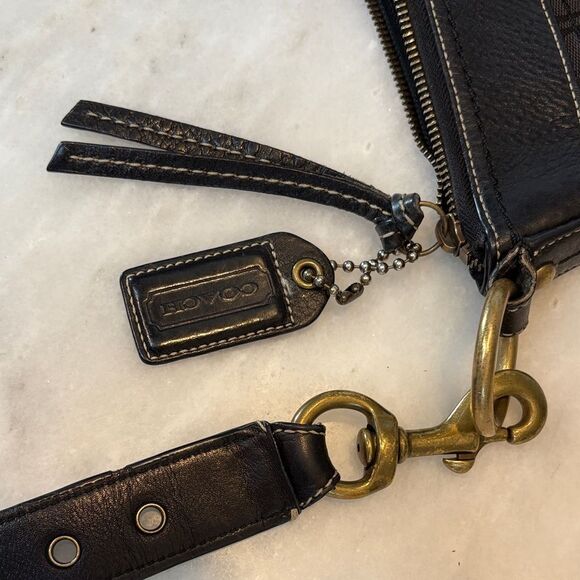 Coach Jacquard Signature Logo Convertible Crossbody Small Bucket Bag (#3) - Picture 16 of 16